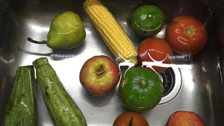 Verduras en agua